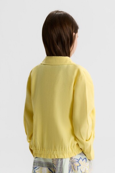 Kız Çocuk Gömlek 8-14 Yaş 31314 Sarı - 6