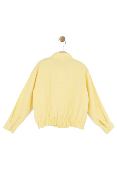 Kız Çocuk Gömlek 8-14 Yaş 31314 Sarı - 9