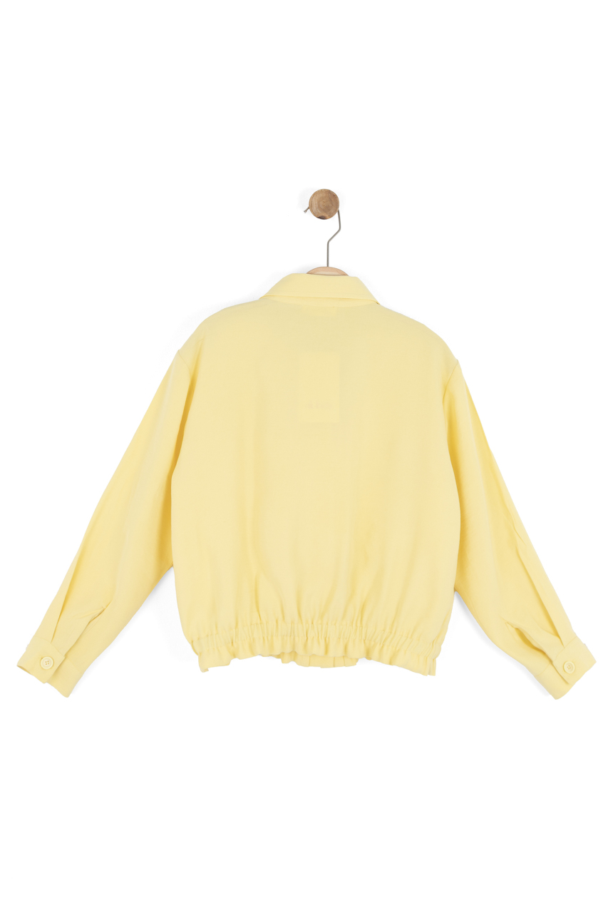 Kız Çocuk Gömlek 8-14 Yaş 31314 Sarı - 9