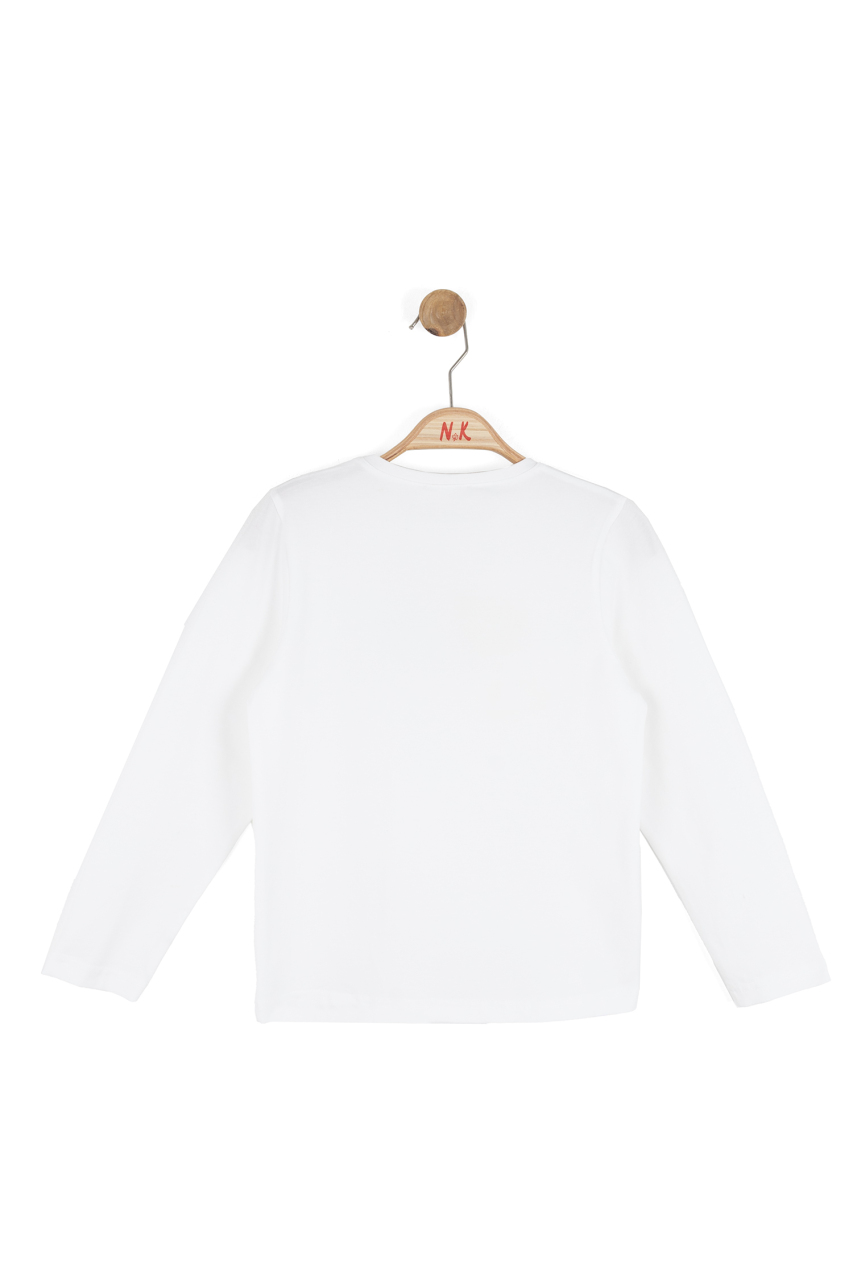 Kız Çocuk Tişort 8-14 Yaş 31336 Ekru - Yeşil - 3