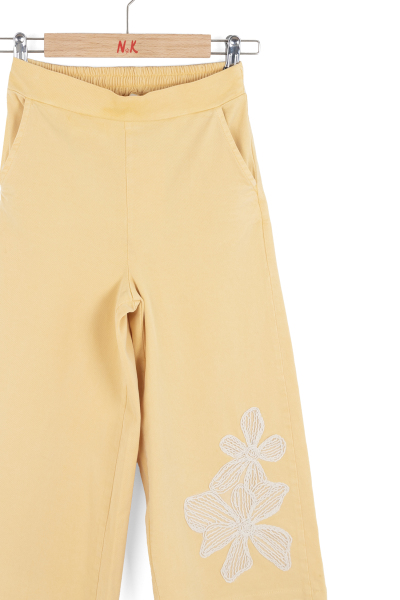 Kız Çocuk Pantolon 4-8 Yaş 51520 Sarı - 6