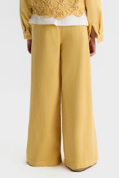 Kız Çocuk Pantolon 8-14 Yaş 51310 Sarı - 2