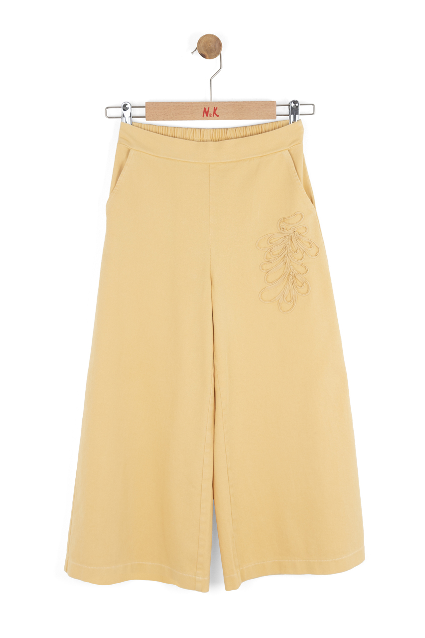 Kız Çocuk Pantolon 8-14 Yaş 51310 Sarı - 5