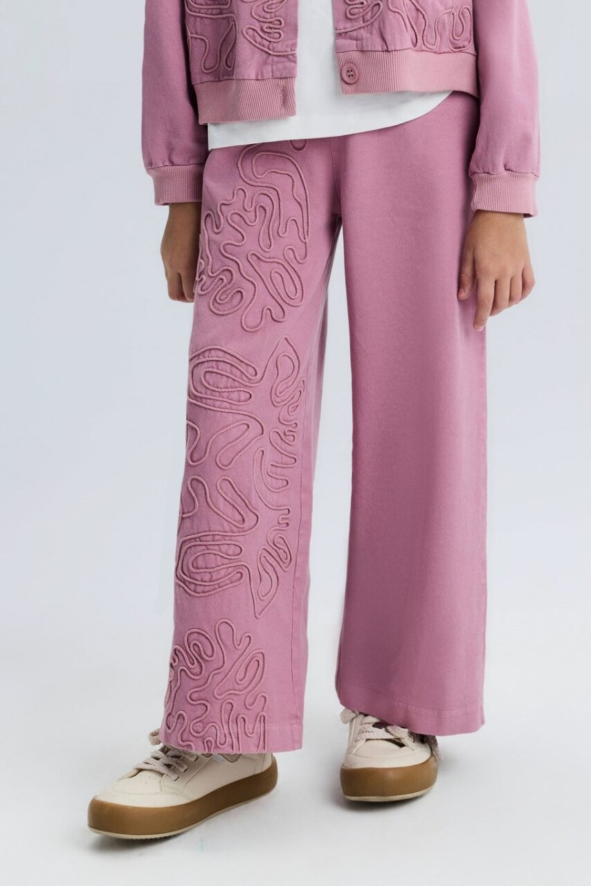 Kız Çocuk Pantolon 8-14 Yaş 51318 Gül Kurusu - 1