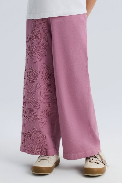 Kız Çocuk Pantolon 8-14 Yaş 51318 Gül Kurusu - 4