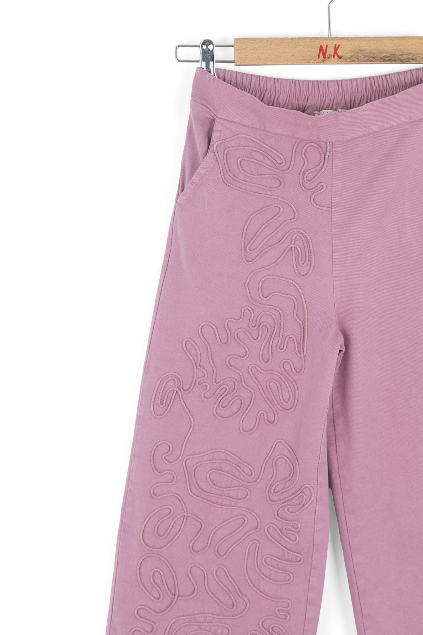 Kız Çocuk Pantolon 8-14 Yaş 51318 Gül Kurusu - 7