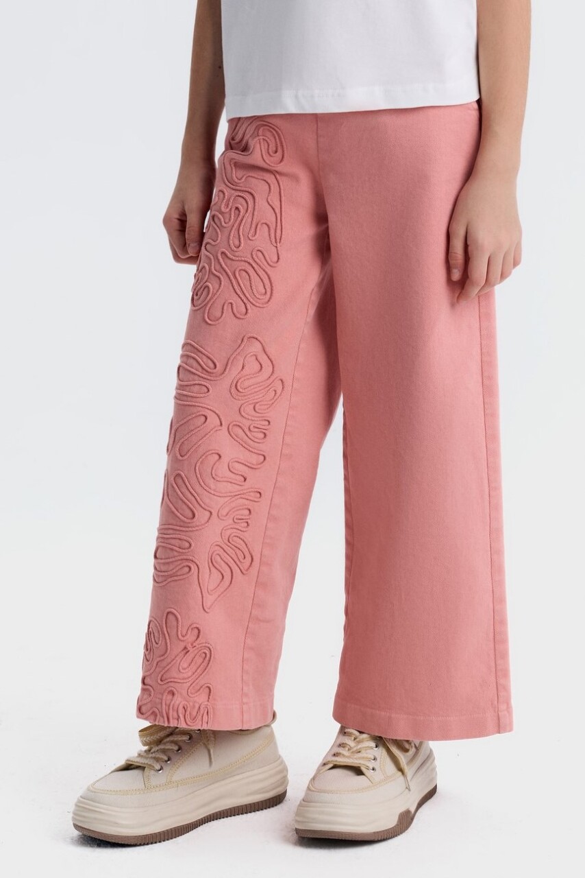 Kız Çocuk Pantolon 8-14 Yaş 51318 Coral - 3