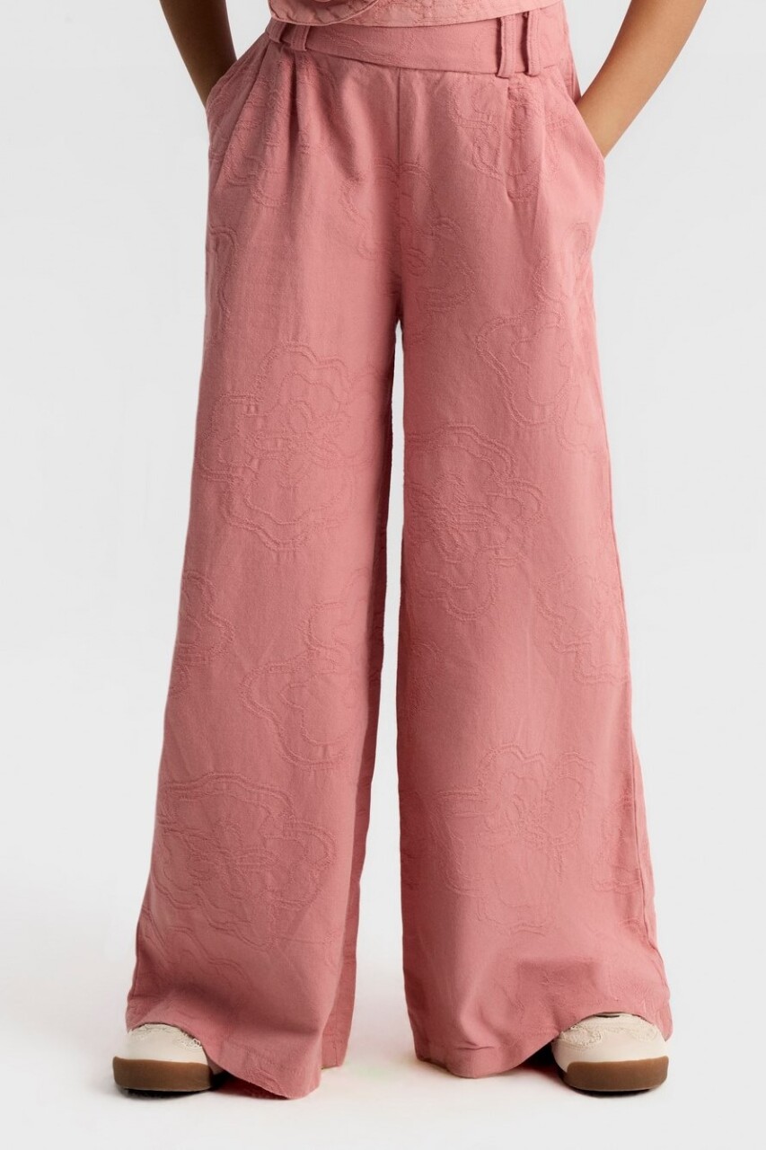 Kız Çocuk Pantolon 8-14 Yaş 51333 Gül Kurusu - 1