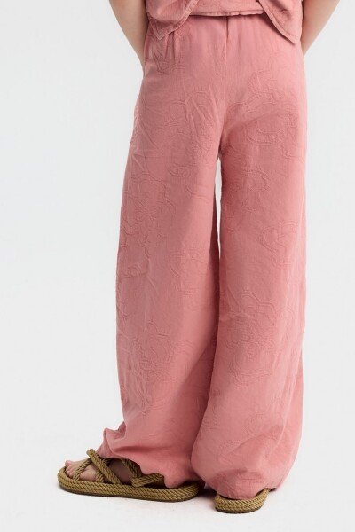 Kız Çocuk Pantolon 8-14 Yaş 51333 Gül Kurusu - 4