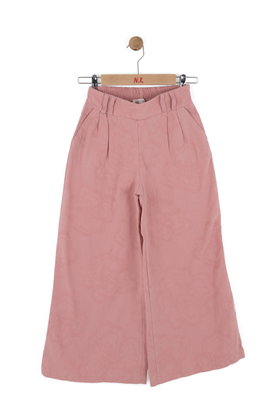 Kız Çocuk Pantolon 8-14 Yaş 51333 Gül Kurusu - 5