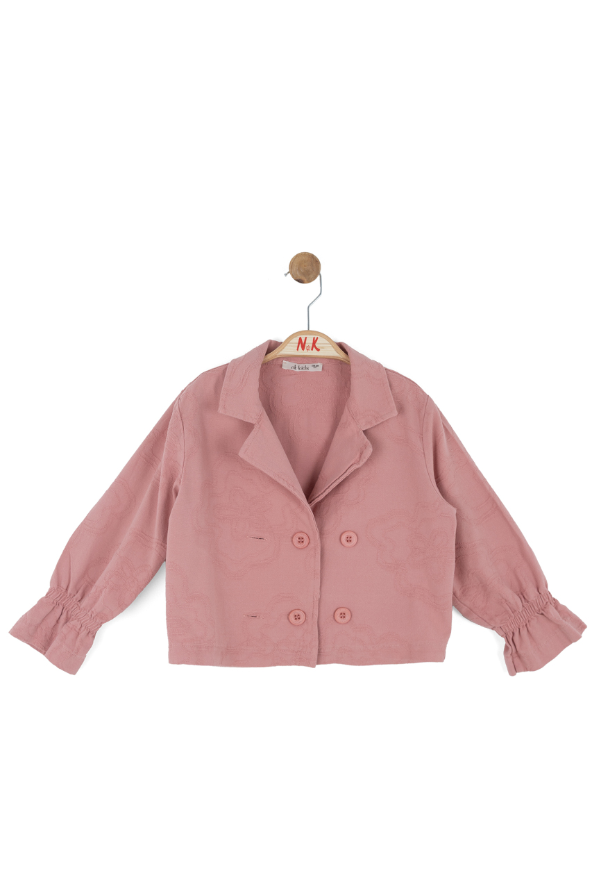 Kız Çocuk Ceket 4-8 Yaş 31517 Gül Kurusu - 3