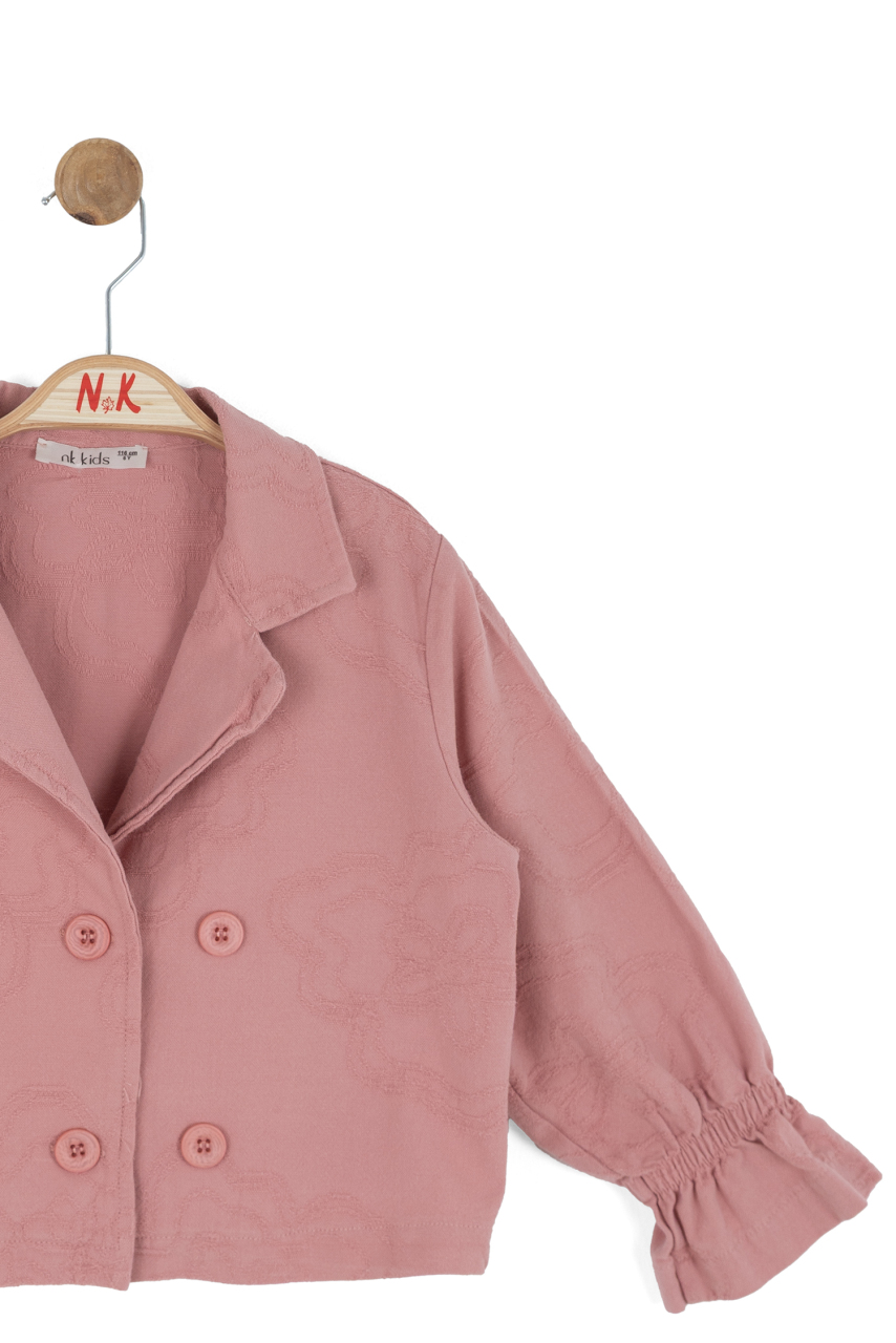 Kız Çocuk Ceket 4-8 Yaş 31517 Gül Kurusu - 4