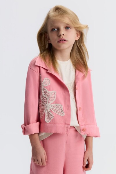 Kız Çocuk Ceket 4-8 Yaş 31532 Pembe - NK KİDS