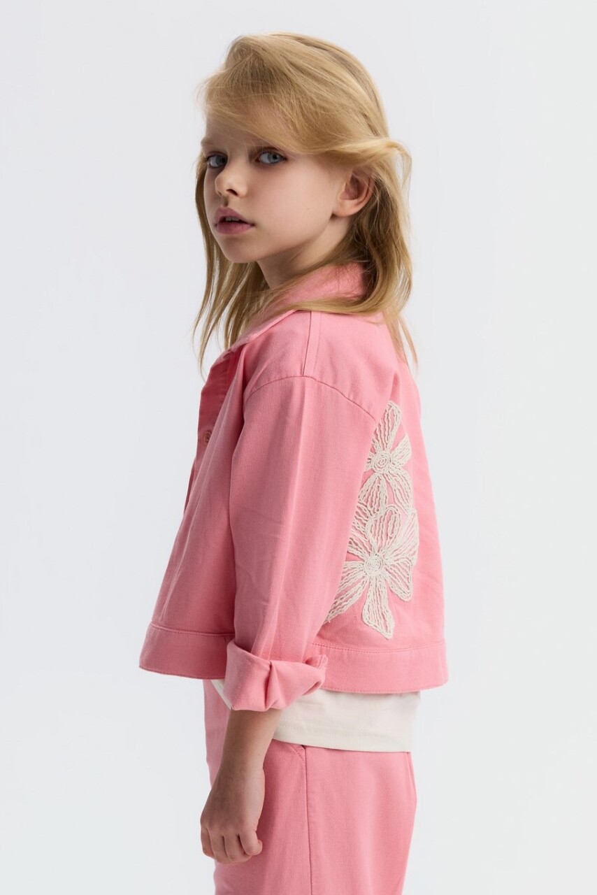 Kız Çocuk Ceket 4-8 Yaş 31532 Pembe - 2