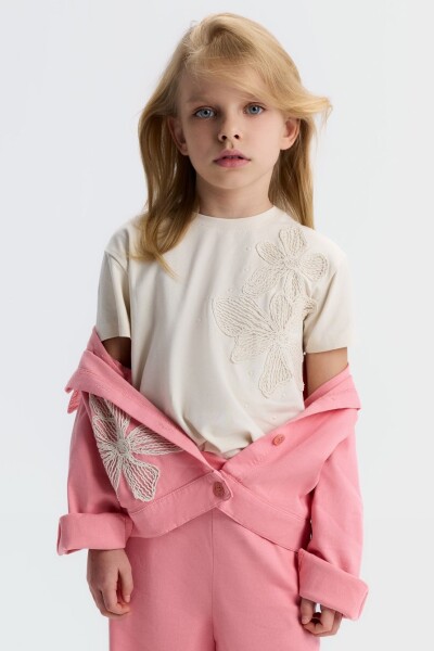 Kız Çocuk Ceket 4-8 Yaş 31532 Pembe - 4