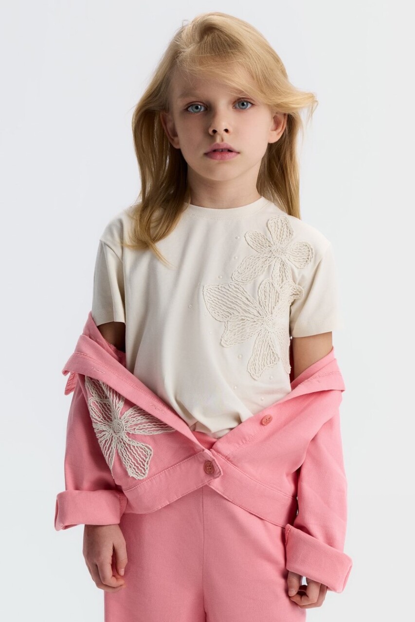 Kız Çocuk Ceket 4-8 Yaş 31532 Pembe - 4