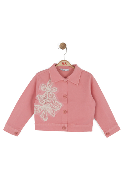 Kız Çocuk Ceket 4-8 Yaş 31532 Pembe - 6