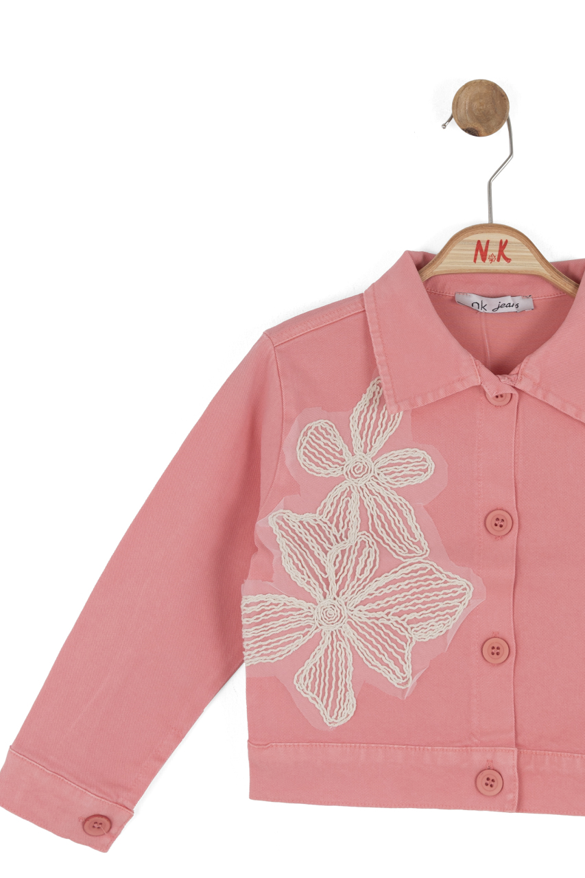 Kız Çocuk Ceket 4-8 Yaş 31532 Pembe - 8