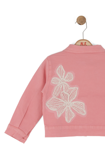 Kız Çocuk Ceket 4-8 Yaş 31532 Pembe - 9