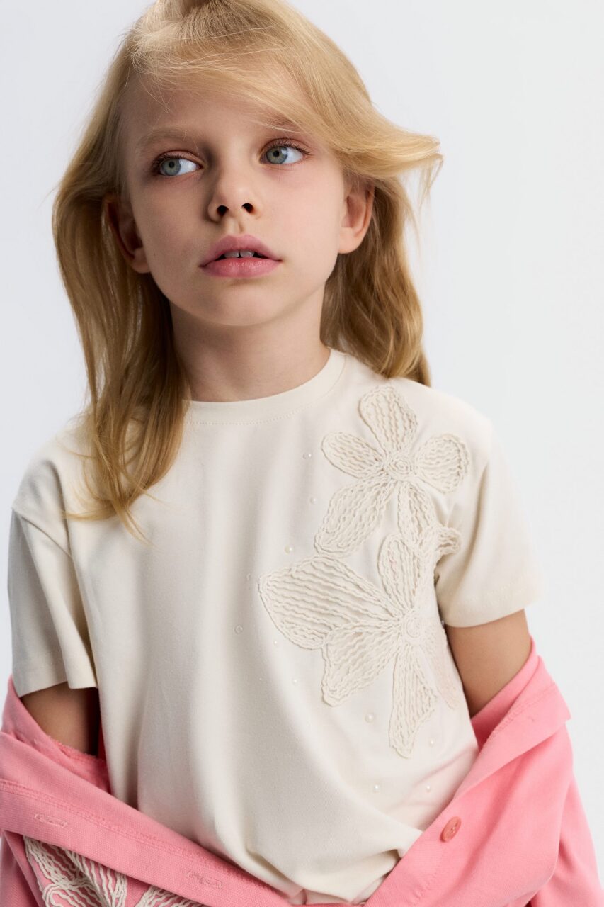 Kız Çocuk 3'lü Alt Üst Kombin Takmı 4-8 Yaş SET0514 Pembe - 7