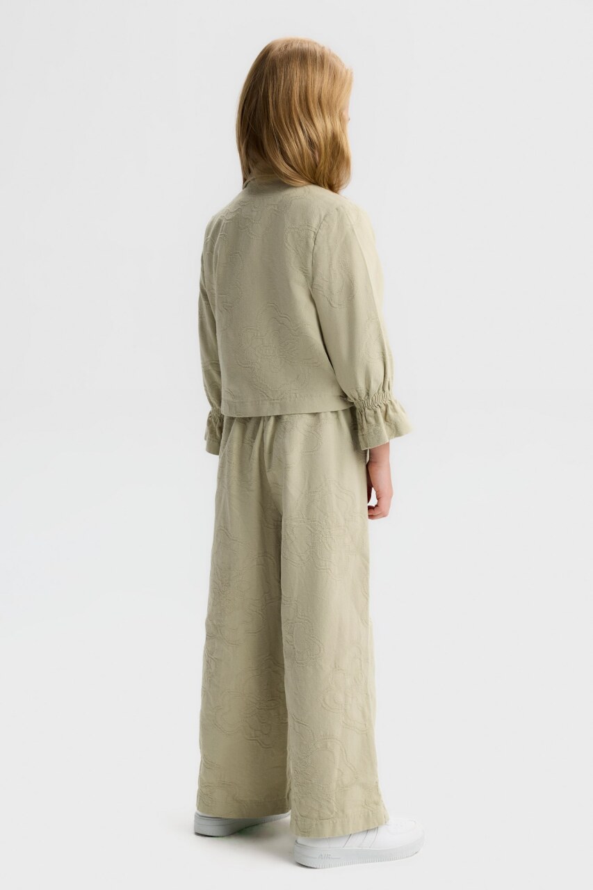 طقم ملابس متناسق للبنات مكون من 3 قطع للأعمار من 4 إلى 8 سنوات، رقم الطقم 0511 - 2