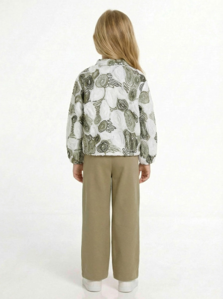 Kız Çocuk 3'lü Alt Üst Kombin Takmı 4-8 Yaş SET0512 Yeşil - 2