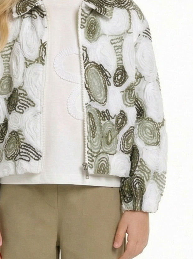 Kız Çocuk 3'lü Alt Üst Kombin Takmı 4-8 Yaş SET0512 Yeşil - 4