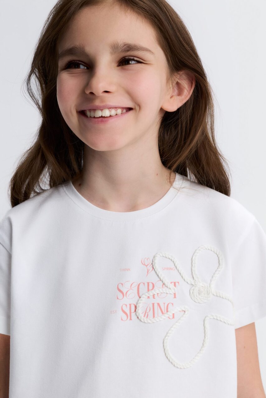 Kız Çocuk 3'lü Alt Üst Kombin Takmı 8-14 Yaş SET0488 Coral - 6