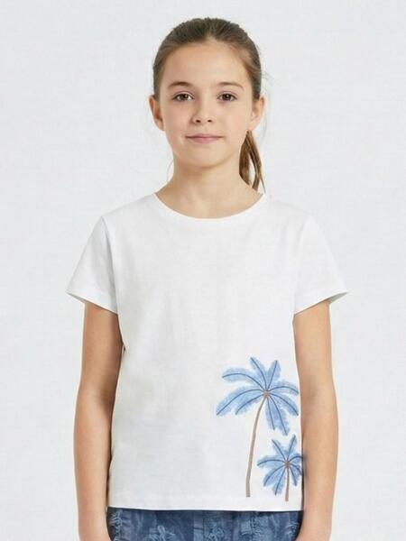 Kız Çocuk 2'lü Alt Üst Kombin Takmı 8-14 Yaş SET0489 İndigo - 3