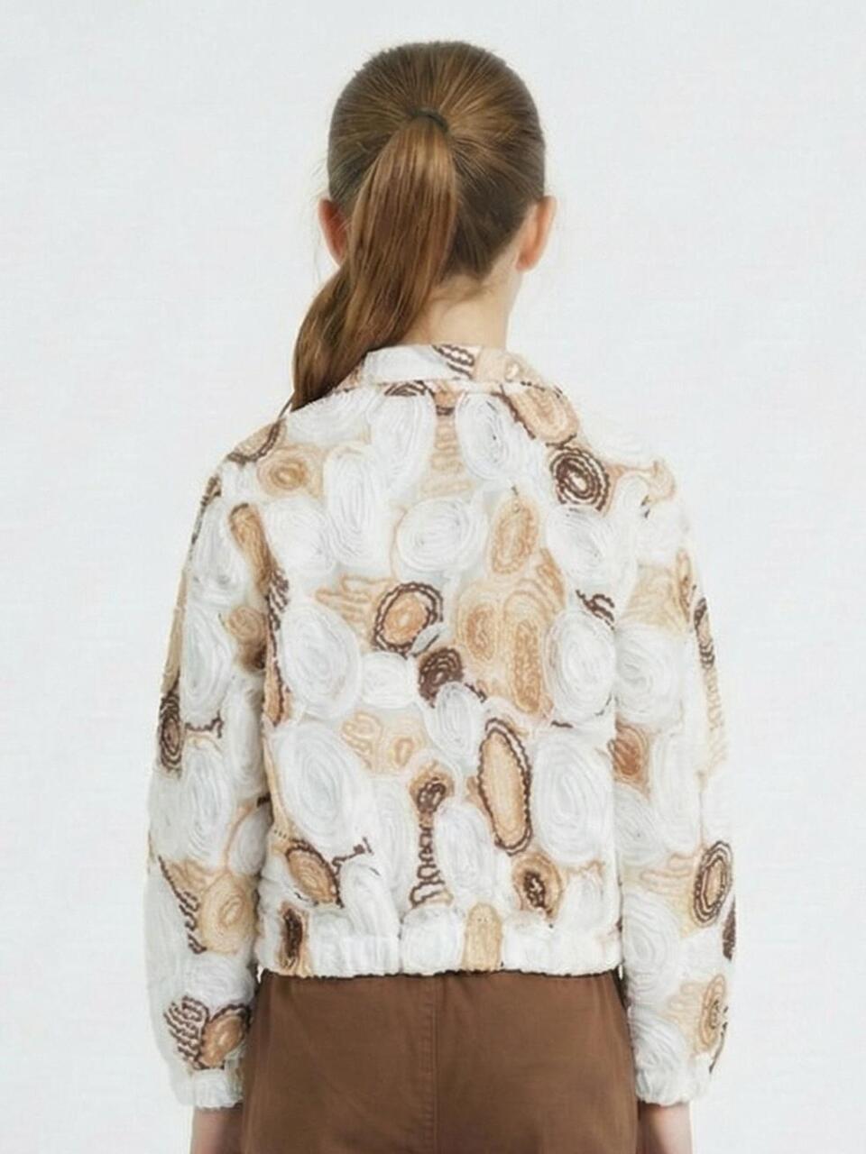 Kız Çocuk 3'lü Alt Üst Kombin Takmı 8-14 Yaş SET0493 Kahverengi - 4