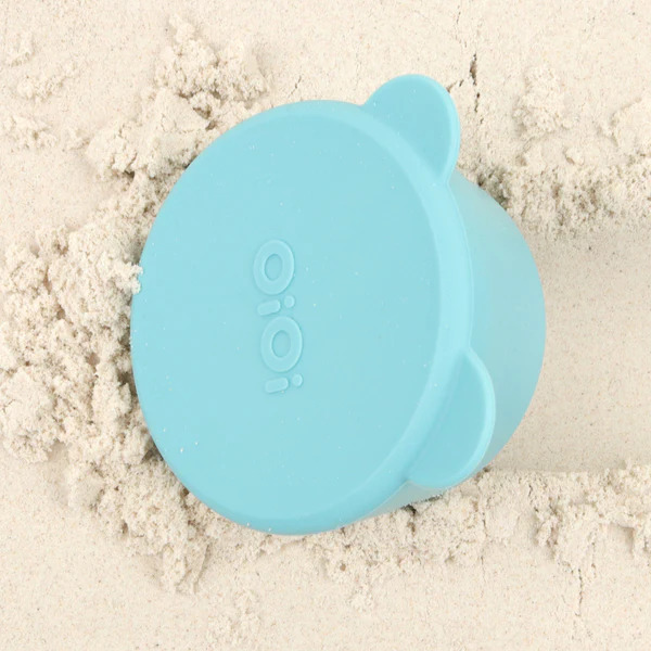 OiOi Silikon Kapaklı Mini Kase 2'Li Mini Bites Aqua Green / Powder Grey - 2