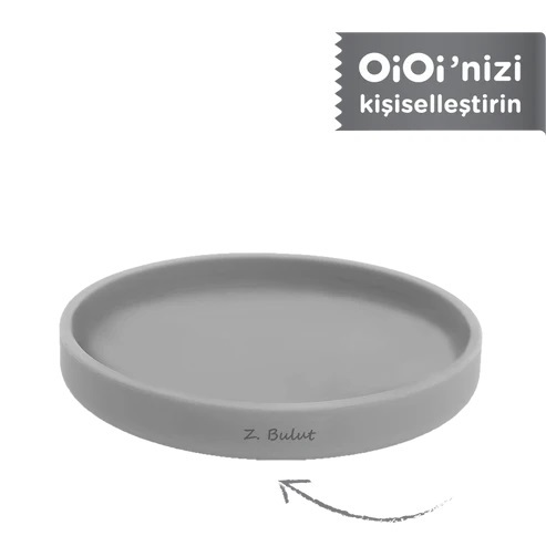 OiOi Basics Mama Tabağı Powder Grey - 2