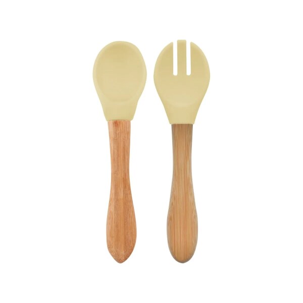 OiOi Mama Kaşığı ve Çatal Seti Mellow Yellow - OiOi
