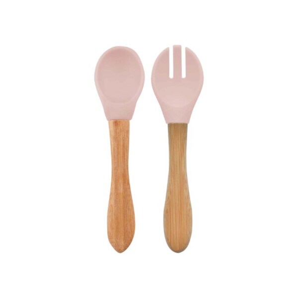 OiOi Mama Kaşığı ve Çatal Seti Pinky Pink - OiOi