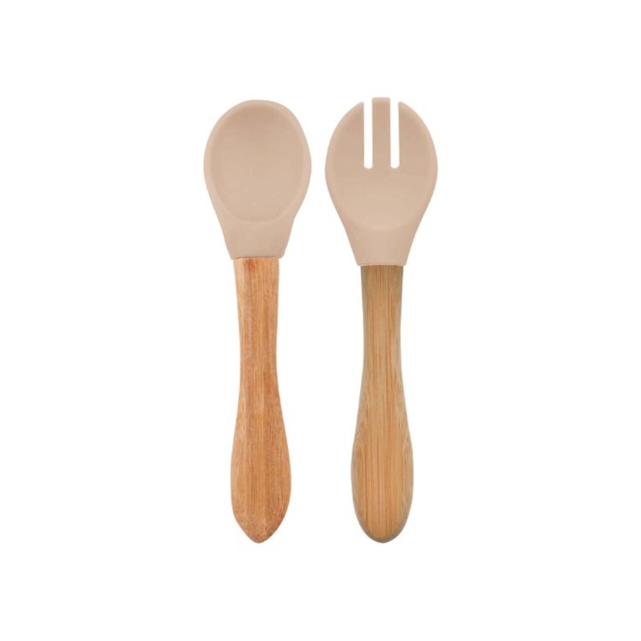 OiOi Mama Kaşığı ve Çatal Seti Bubble Beige - 1