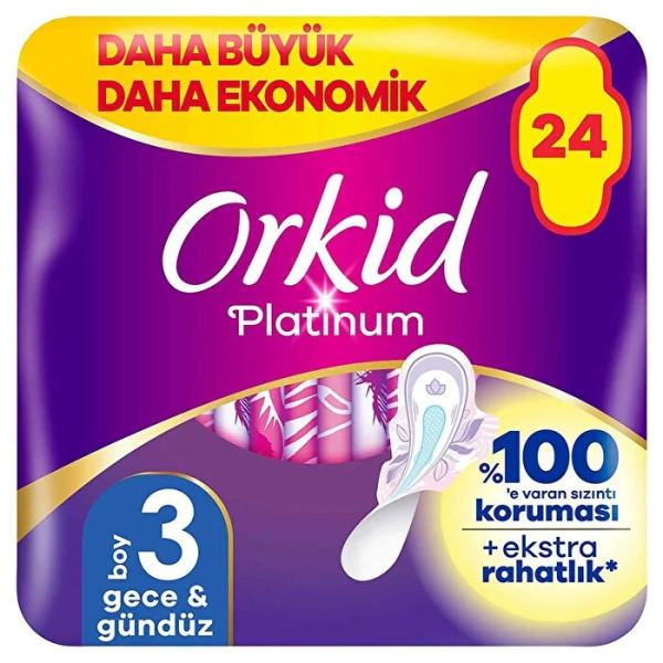 Orkid Ultra Platinum Gece Ped 24'Lü - Orkid