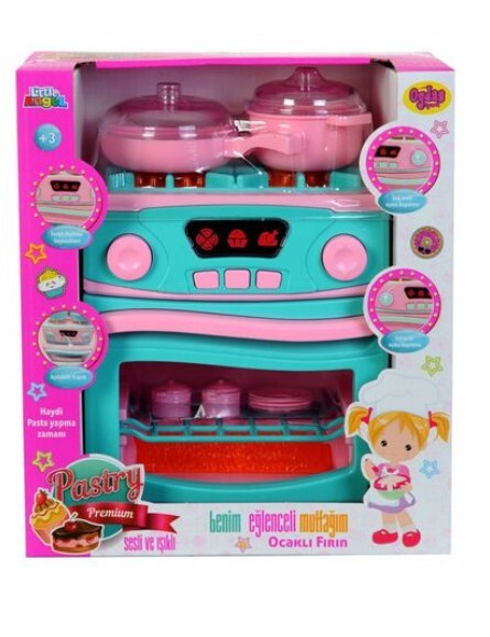 Oydaş Sesli ve Işıklı Pilli Ocak Ve Fırın Seti 2609 - 1