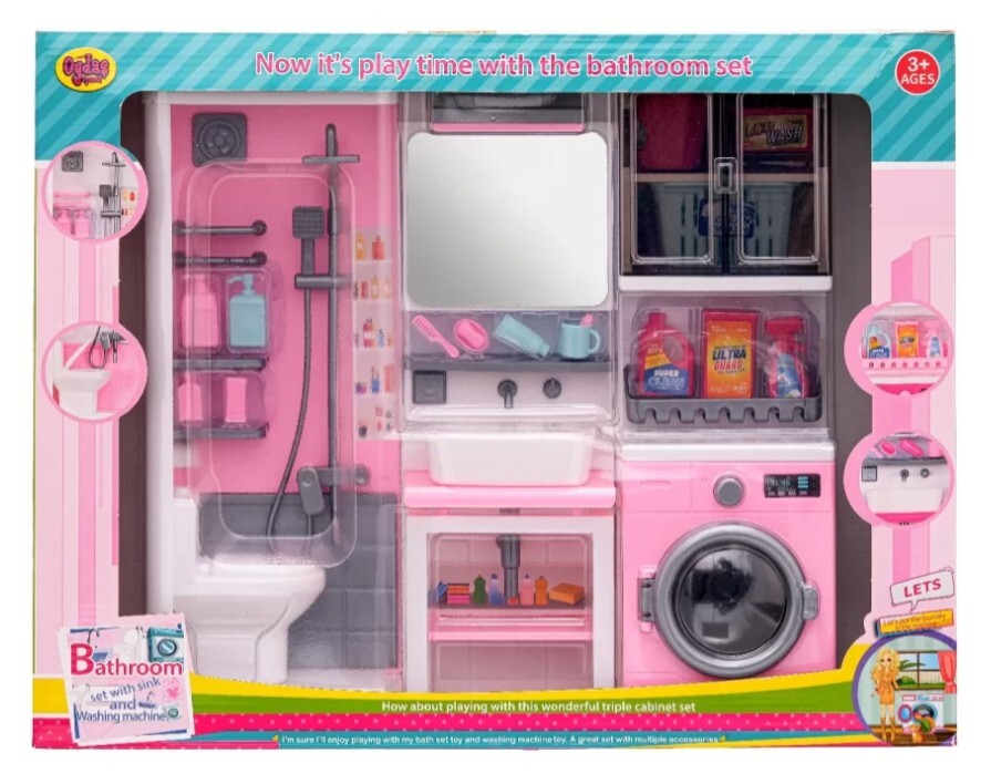 طقم حمام جديد من 3 قطع من أويداس، معبأ في علبة - 1