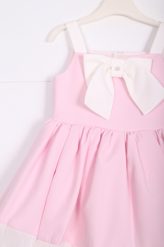 Kız Çocuk Elbise 3-7 Yaş 35217 Pudra - 4