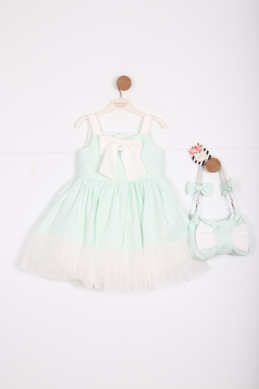 Kız Çocuk Elbise 3-7 Yaş 35217 Mint - 3
