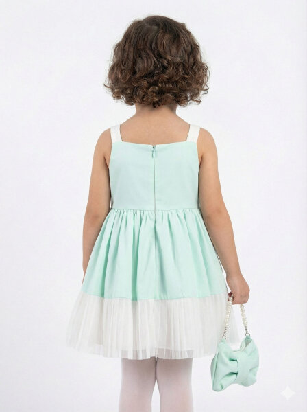 Kız Çocuk Elbise 3-7 Yaş 35217 Mint - 2