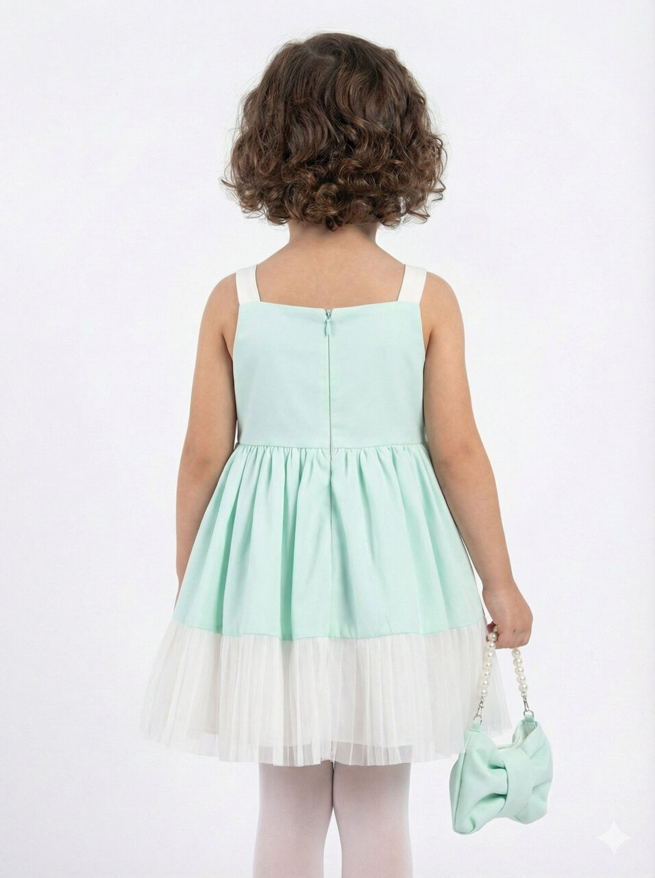 Kız Çocuk Elbise 3-7 Yaş 35217 Mint - 2