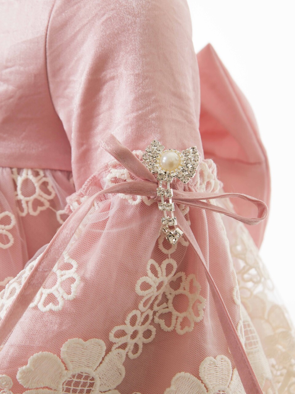 Kız Çocuk Elbise 1-4 Yaş 6094 Pembe - 3
