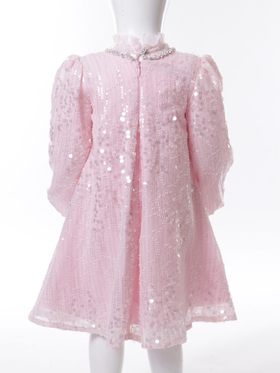 Kız Çocuk Elbise 1-4 Yaş 6098 Pembe - 8