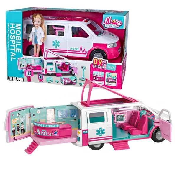 Pasifik Ambulanslı Bebek 9045-4 - Pasifik Toys