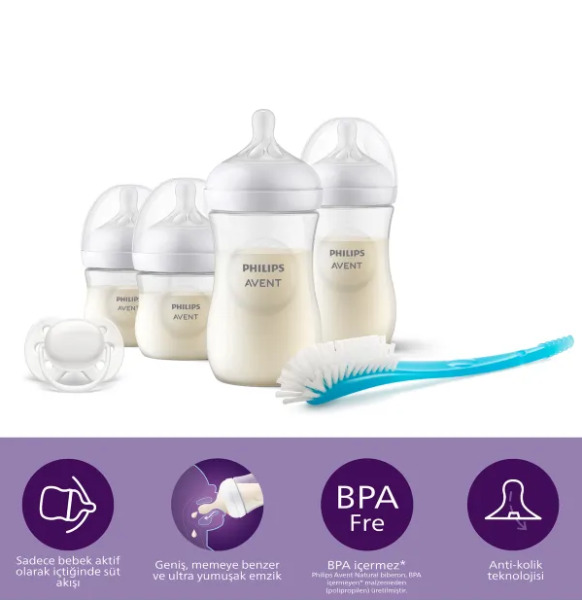 Philips Avent Doğal Tepkili Natural Response PP Hoşgeldin Bebek Hediye Seti - Philips Avent