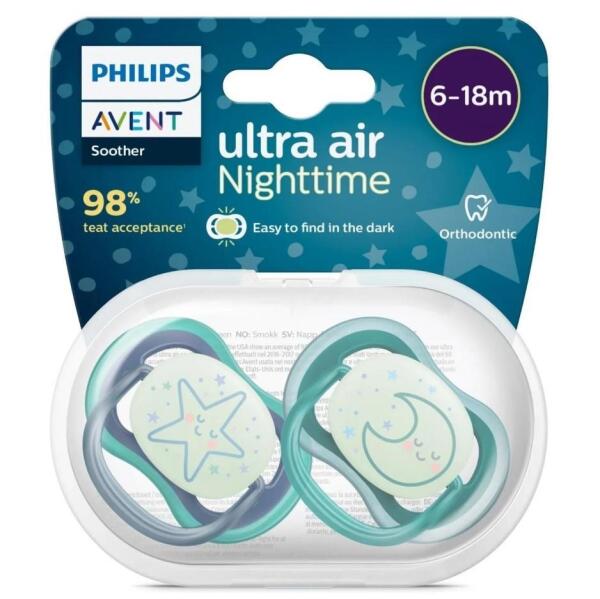 Philips Avent Ultra Air Gece Emzik 6-18 Ay Erkek - Philips Avent