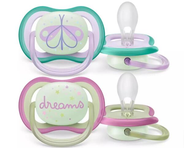 Philips Avent Ultra Air Gece Emzik 0-6 Ay Kız - 2