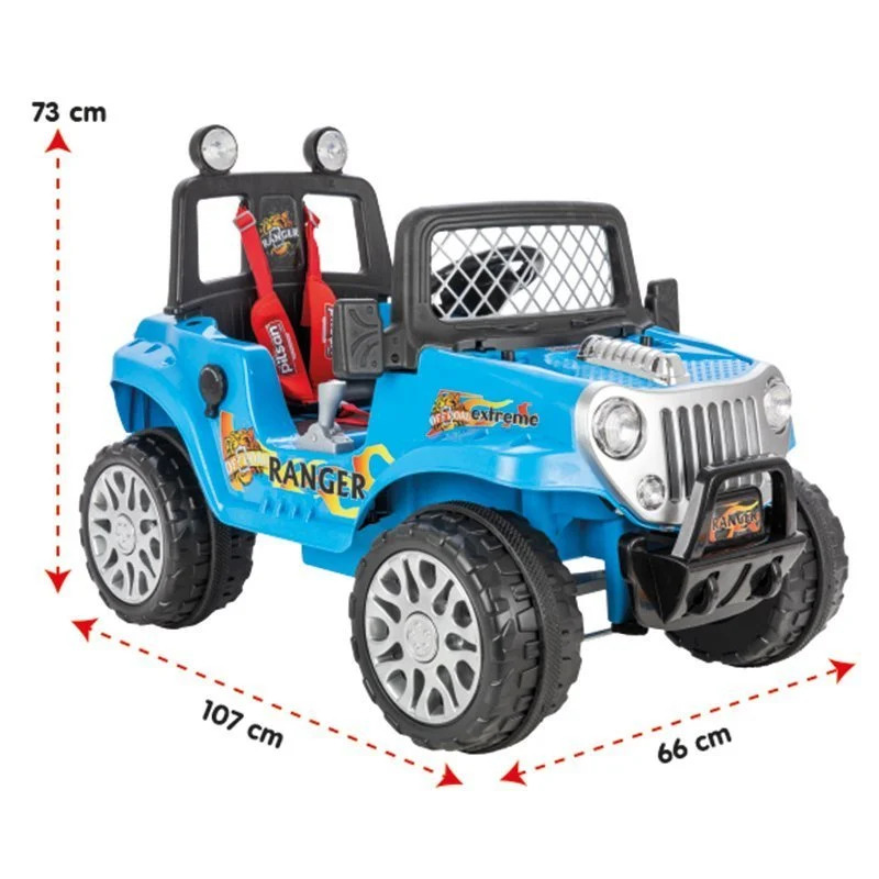 Pilsan Ranger Uzaktan Kumandalı Akülü Araba 12 Volt 05-107 Metalik Mavi - 3