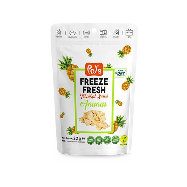Pol’s Freeze Fresh Tropkal Serisi Ananas 20 Gr - Pol's